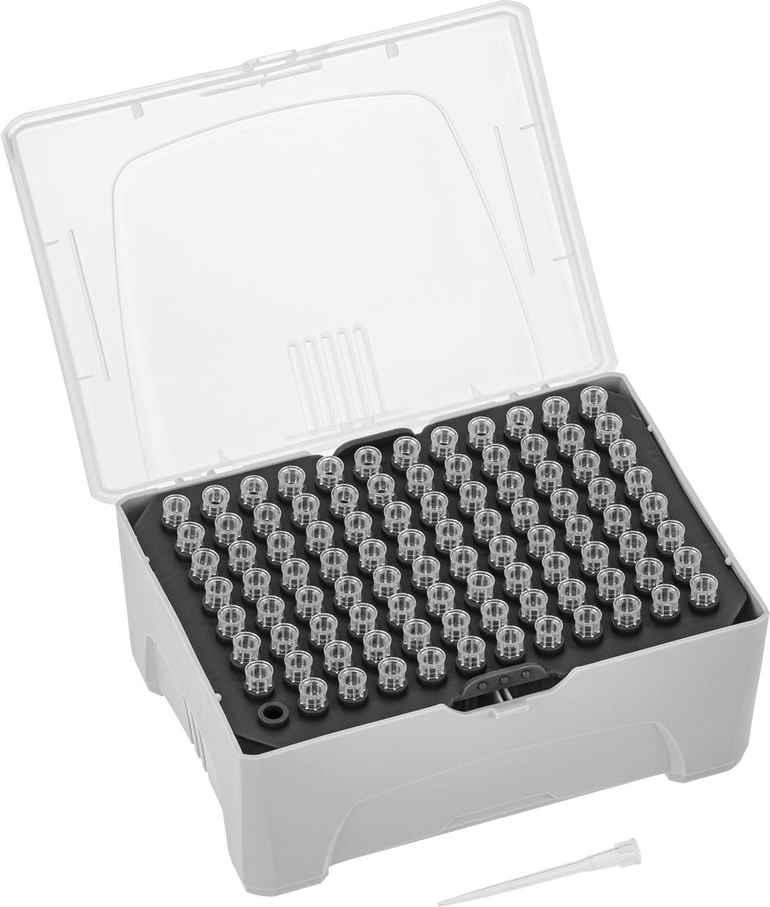 Steril Evrensel Uyumlu Pipet Uçları, Sıvıya Dayanıklı Kaplamalı, Raf, 0.0001 ml - 0.02 ml Kapasite