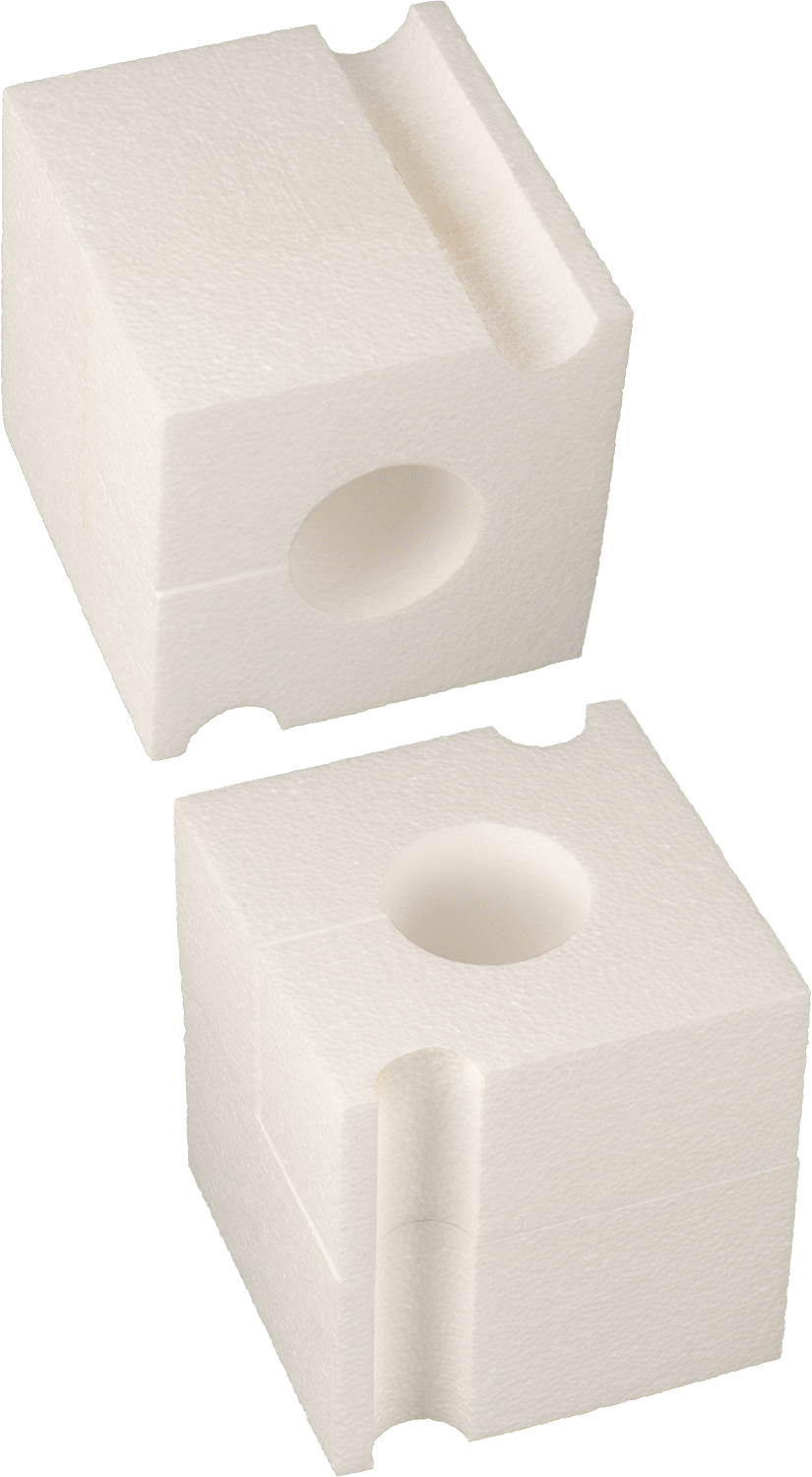 Koruyucu Köpük Nakliye Kutusu Ek Parçası, 8 oz. Kapasiteli Şişe için