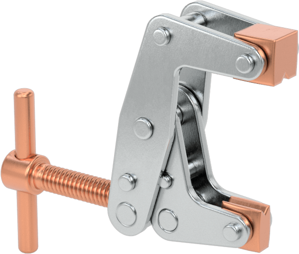 Bükülmeyen C-Kelepçesi, Çelik, T-Saplı, 0" - 3/4" Açıklık