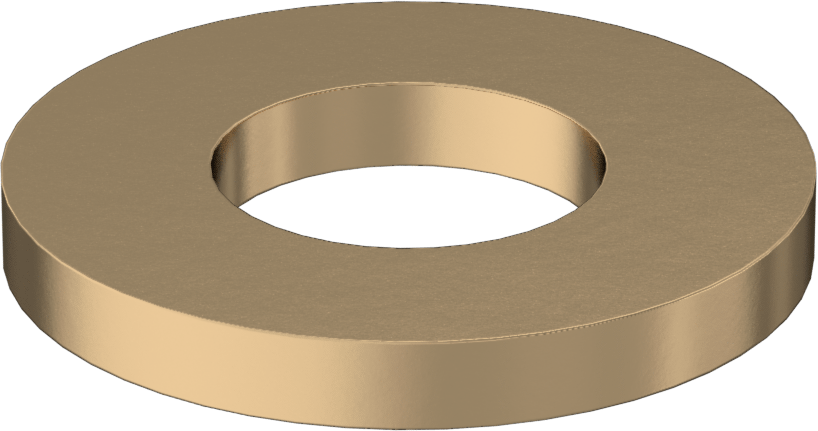 Pirinç Küçük Boy Pul, M1.6 Vida Boyutu için, 1.7 mm İç Çap, 3.5 mm Dış Çap