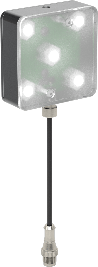 Beyaz LED Makine Görüş Alan Işığı — 24V DC, LED, Bağlantı Elemanı