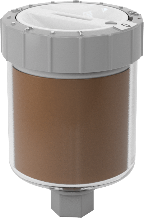 Gres Dolgulu Ayarlanabilir Akışlı Gres Dağıtıcı, Lityum Kalınlaştırıcılı, 2 oz. Kapasite — Kehribar, 2 fl. oz., Mekanik