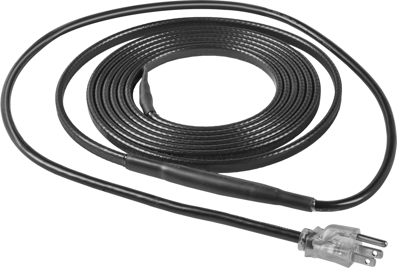 Borular ve Tüp için Kendi Kendini Düzenleyen Isıtma Bandı, 120V AC, Fişli, 36W, 6 Fit Uzunluk