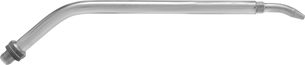 Kolay Doldurmalı El Tipi Yağ Dağıtıcı için 7-1/2" Uzunlukta Açılı Nozul — Sert, 7 1⁄2", Erkek
