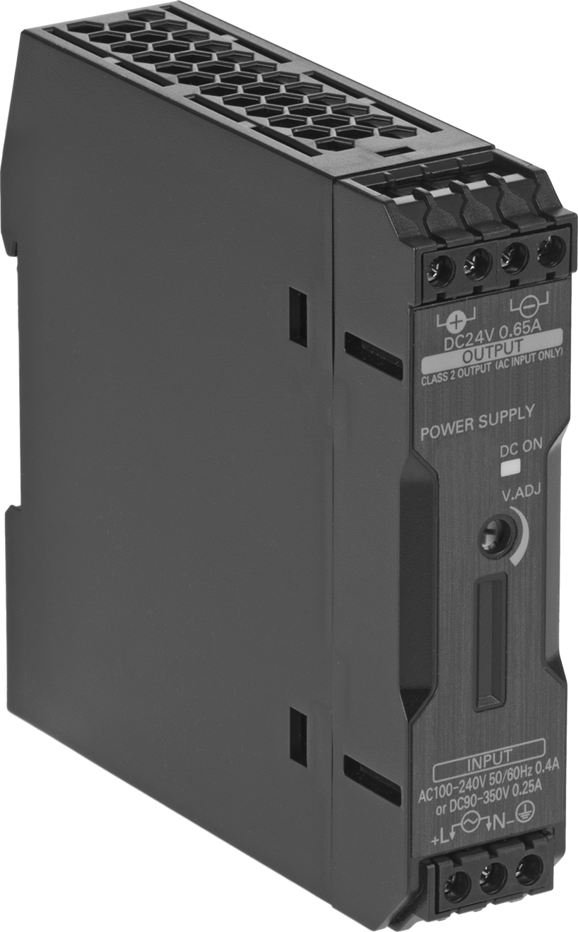 DIN Ray Montajlı Transformatör, 1 Fazlı, 100-240V AC ila 24V DC, 15 W ve 0.65 A Çıkış — 24V DC, 0.65 amp, 100V AC ila 240V AC
