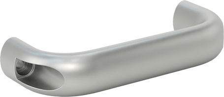 Oval Çekme Kolu, Dişsiz Delik, Eloksallı Alüminyum