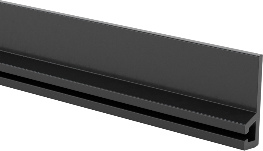 3 Fit Uzunluk x 19/32" Flanş Yüksekliği, Kolay Kesim Şerit Fırça için Cıvatalı Tutucu — Cıvatalı, 3 ft., Esnek
