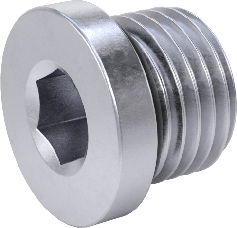 Yüksek Basınçlı Nikel Kaplı Pirinç Boru Bağlantı Parçası, Altıgen Tahrikli Tıkaç, Buna-N O-Ring, M12 x 1.25 mm Diş — Nikel Kaplı Pirinç,…
