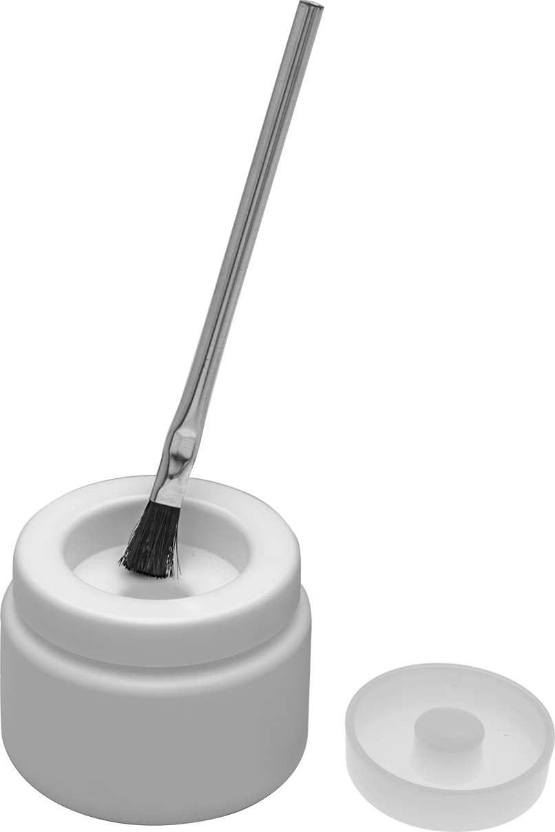 Dökülmeyen Aplikatör Kavanozu, Beyaz Kapaklı, 3.9 FL oz/115 ml Kapasite — Beyaz, Beyaz, 3.9 fl. oz., 115 ml