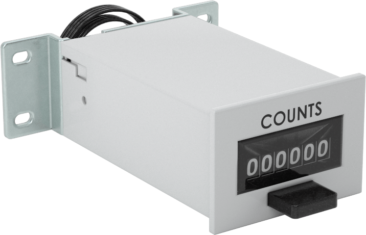 Tel Uçlu Elektrikle Çalışan Sayaç, Yüzeye Montaj, 1.2" x 2.6" x 2.9" Toplam, 120V AC