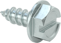 Çinko Kaplı Çelik Flanşlı Altıköşe Başlı Vidalar, Sac Metal için, Numara 6 Boyut