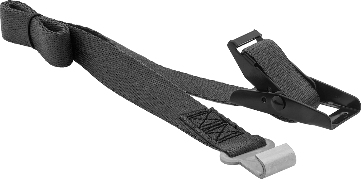 Sıkma Kayışı, Cırt Cırtlı ve Çinko Kaplamalı Çelik Flip-Lock Toka, Polyester, 1" Genişlik — Flip Kilit, 1", Toka, Kanca
