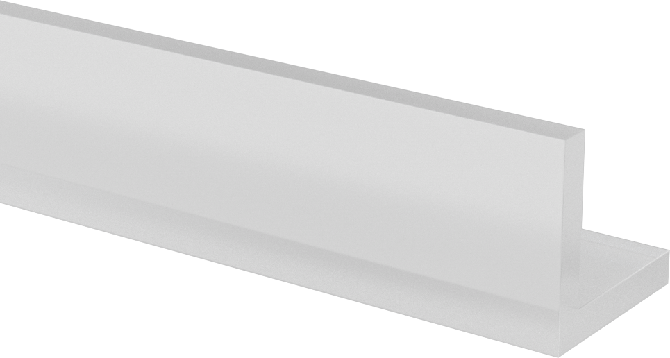 Polipropilen 90 Derece Açı, 1-1/2" x 1-1/2" Dış Boyut, 5 Fit Uzunluk