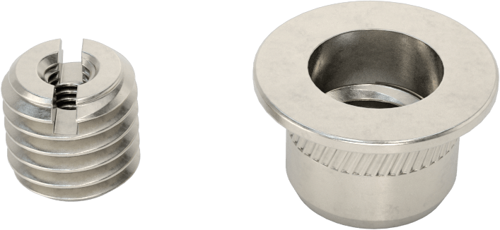Sandviç Paneller için Pop Somun, 9.5 mm ila 13 mm Delik Derinliği için, M4 x 0.7 mm Ek Parça Boyutu
