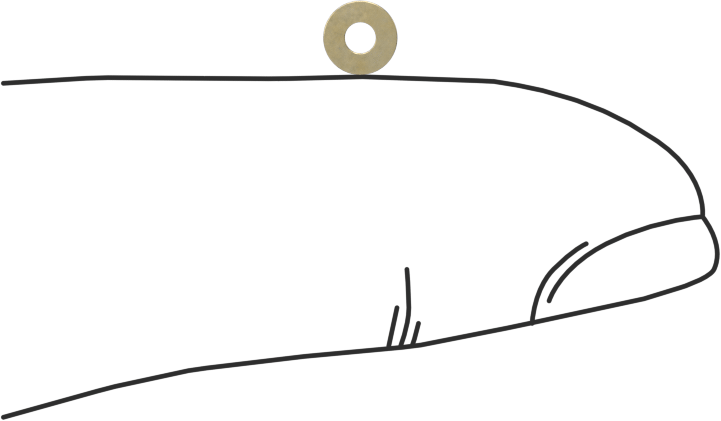 Pirinç Genel Amaçlı Pul, M1.6 Vida Boyutu için, 1.7 mm İç Çap, 4 mm Dış Çap