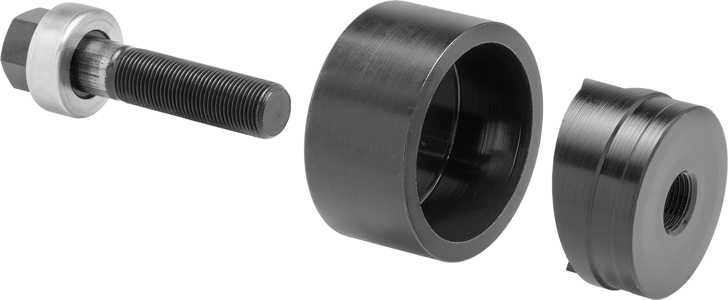 Saplama Tahrikli Delik Delme Makinesi, 2-3/4" Delik Çapı için — Yuvarlak, Alüminyum, Pirinç, Bakır, Fiberglas, Plastik, Çelik, Saplamalı