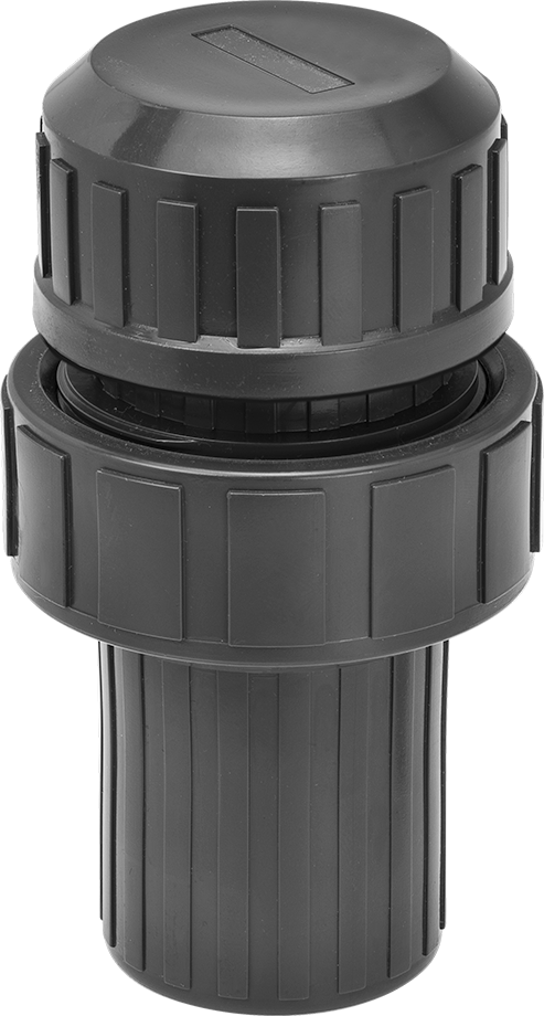 Kimyasallar için Vakum Kesici, Yaylı Piston, PVC Gövde, 2 NPT Dişi — Plastic, PVC, Beverage, Food, Acid, Air, Alcohol, Ammonia, Argon, Ca…