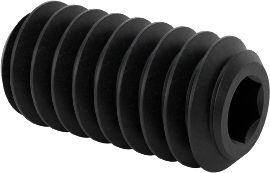 Paslanmaz Çelik Düz Uçlu Setskur, Siyah Oksit 18-8, M2 x 0.40 mm Diş, 4 mm Uzunluk