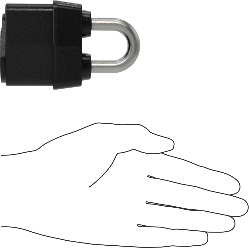 Lamine Çelik Gövdeli Hava Koşullarına Dayanıklı Asma Kilit, Master Lock 6125, Aynı Anahtarlı, Ekstra Boşluklu