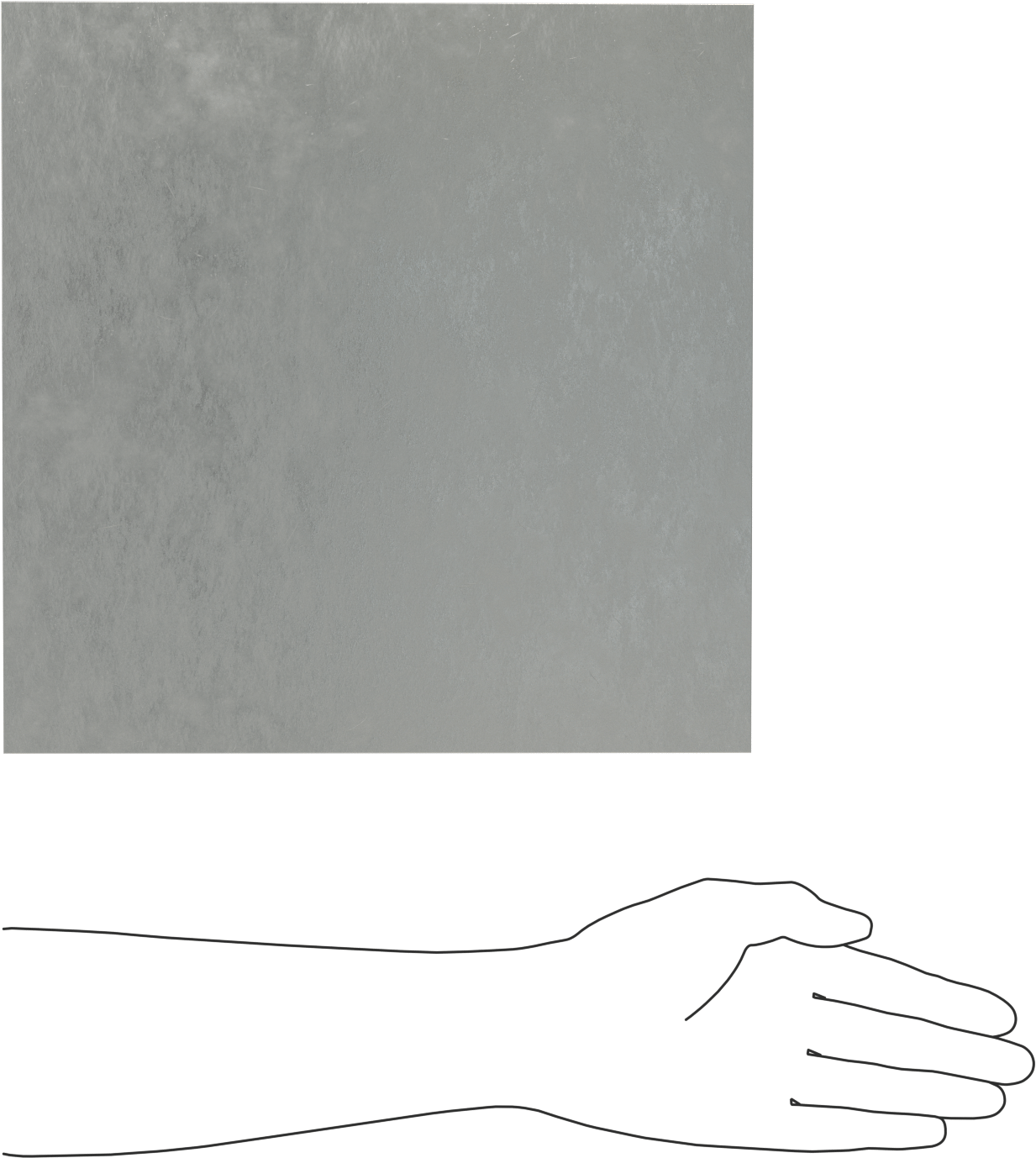 Boyanabilir Galvanizli Düşük Karbonlu Çelik Sac, 12" x 12" x 0.035"