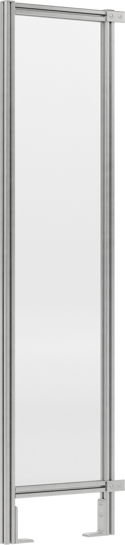 6 Fit Toplam Yükseklik x 1'6" Genişlik, T-Yivli Çerçeveleme Makinesi Koruyucusu için Katı Panel — Panel, Katı, Plastic, Polycarbonate