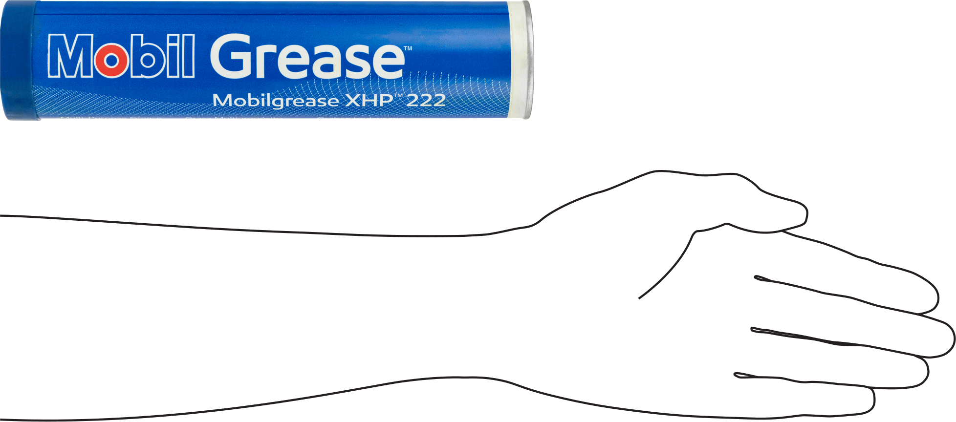 Lityum Kalınlaştırıcılı Mobil Gres, XHP 222, Neme Dayanıklı, 13.7 FL. oz. Kartuş