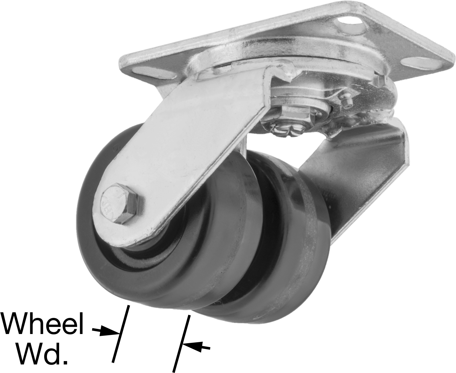 Dual-Wheel Swivel