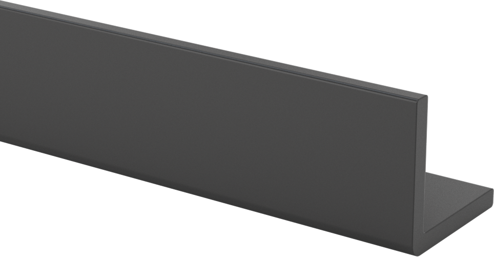 Darbeye ve Kimyasallara Dayanıklı PVC 90 Derece Açı, 0.060" Duvar Kalınlığı, 1/2" Yükseklik x 1/2" Dış Genişlik