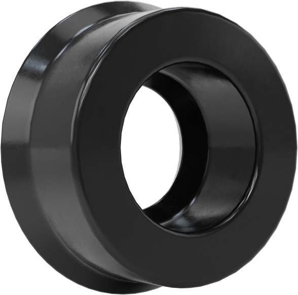 Yüksek Kararlılık O-Ring Yüklü U-Kup Contası, 0.275" Oluk Genişliği için, 0.25" İç Çap x 0.5" Dış Çap x 0.25" Genişlik