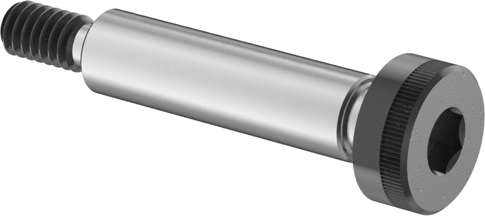 18-8 Paslanmaz Çelik Omuzlu Vida, Siyah Oksit, 3 mm Çap x 12 mm Uzunluk Omuz, M2 x 0.4 mm Diş