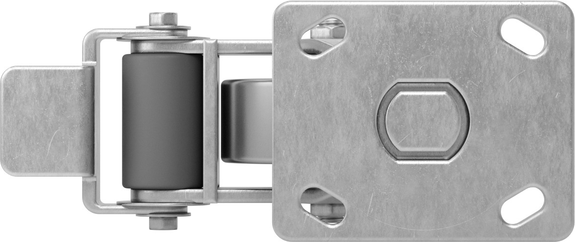 5" x 4" Montaj Plakalı Yüksek Kapasiteli Spartan Tekerlek, Frenli Döner Tekerlek ve 4" Çaplı Çelik Tekerlek