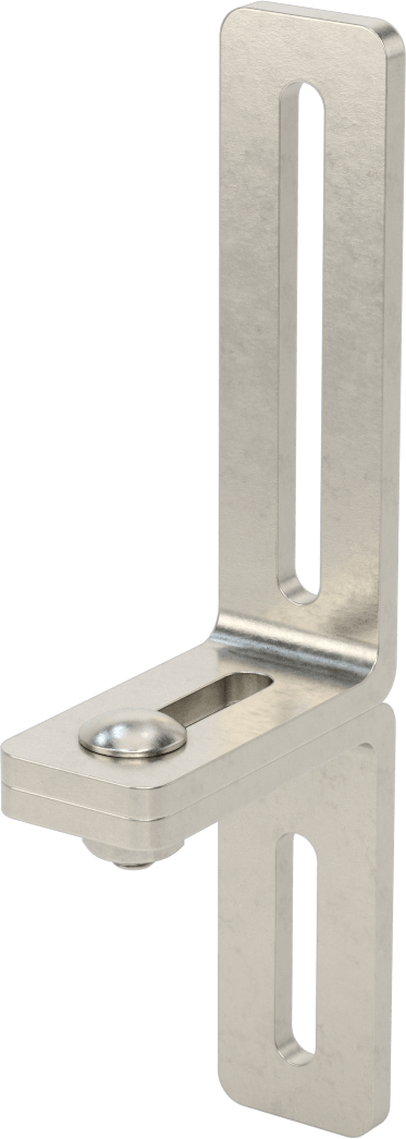 3-1/4" x 9-1/32" x 1/4" İki Parçalı L-Braket — L-Braket, Paslanmaz Çelik, 9 1⁄32"