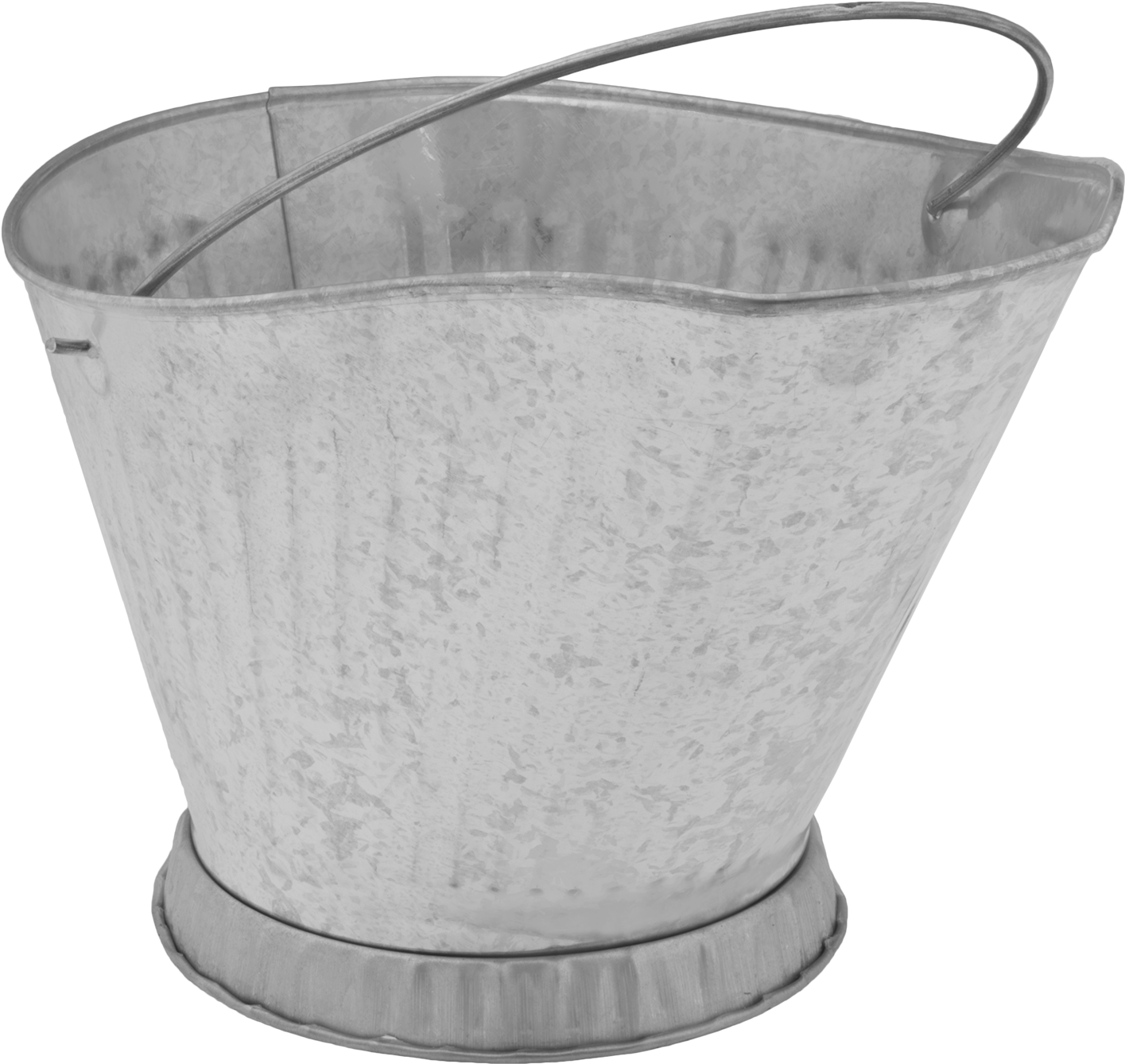 Galvanizli Çelik Kova, 3-1/2 Galon Kapasite, 11-1/4" Yükseklik x 12-1/4" Genişlik x 17" Derinlik
