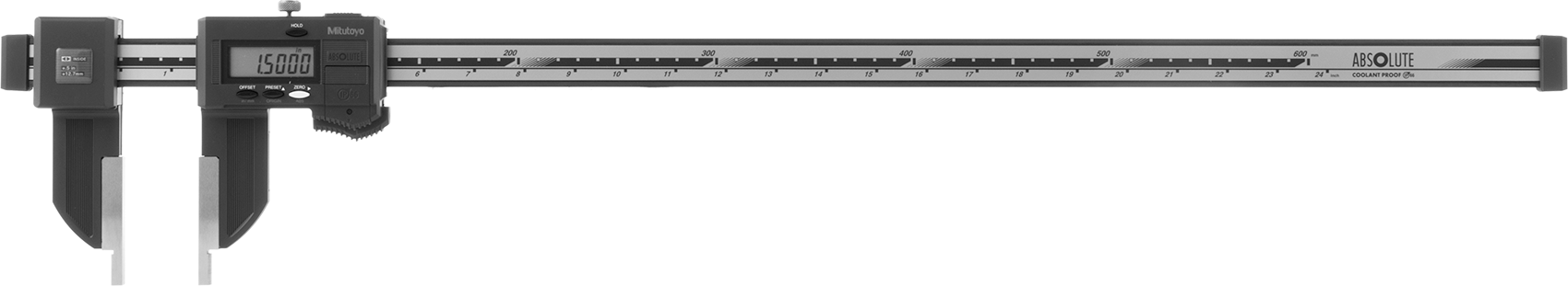 Soğutma Sıvısına Dayanıklı Mitutoyo Dijital Kumpas, Sertifikalı, Model, 552-313-10, 0" - 24" ve 0 mm - 600 mm Aralıkları