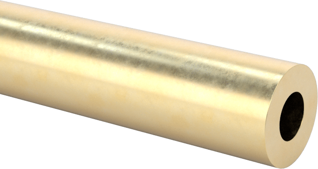 Ultra Şekillendirilebilir 260 Pirinç Yuvarlak Boru, 1 Fit Uzunluğunda, 0.049 inç Duvar Kalınlığı, 3/16" Dış Çap
