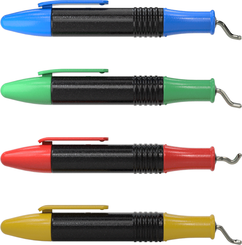 Değiştirilebilir Bıçaklı Çapak Alma Sıyırıcı, 8 Parça Set, 4-3/4" Uzunluğunda Saplı