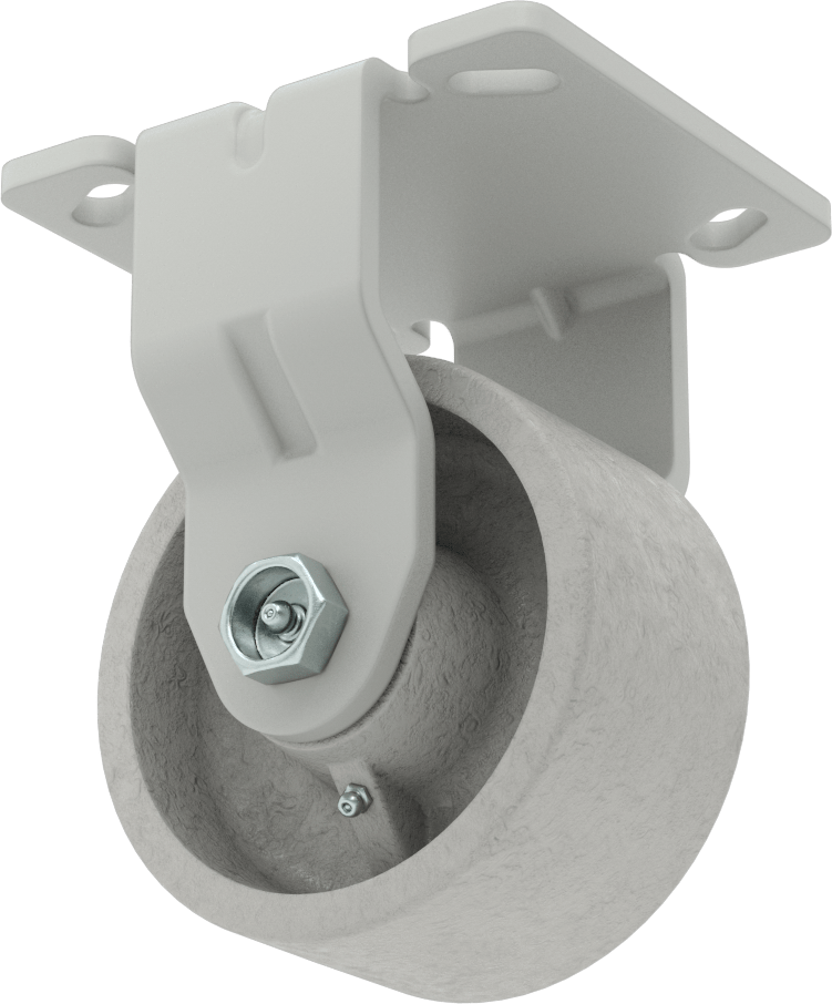 4-1/2" x, 4" Plakalı Yüksek Kapasiteli Mauler Tekerlek, 4 inç Çapında Metal Tekerlekli Sert