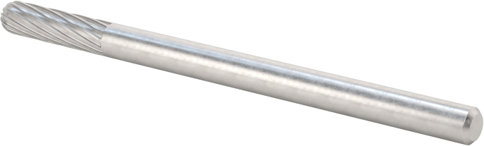 3/32" Çaplı Şaftlı Frez, Yuvarlak Silindir, Ticaret No. SC-61, Tek Kesimli Diş