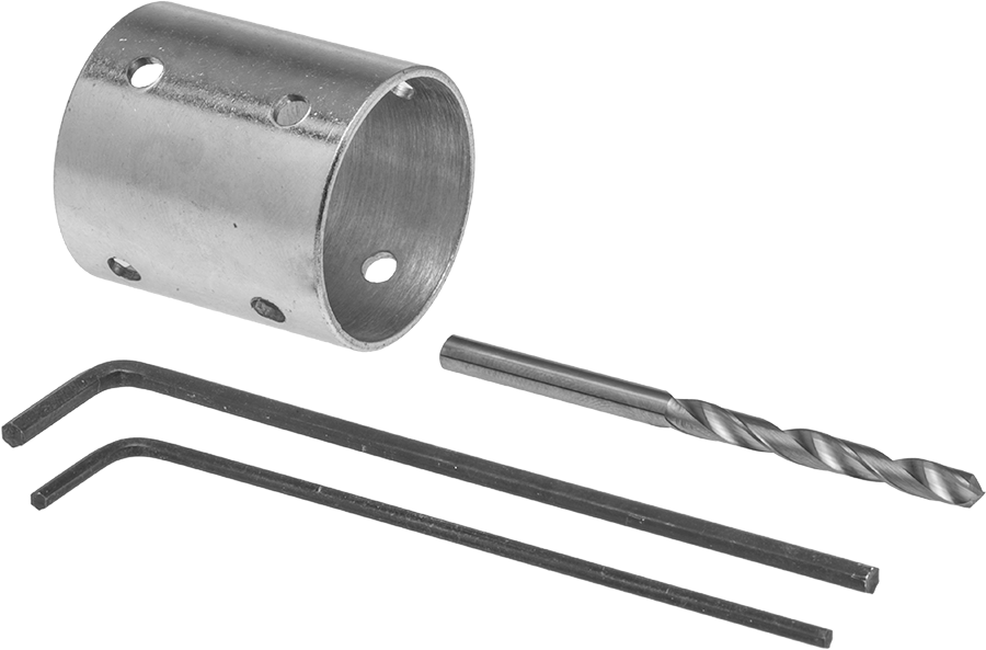 1-1/2" Ray İç Çapı Karbon Fiber Kayar Çerçeve için Delik Açma Jig — Delik Açma Kalıbı, -, Siyah