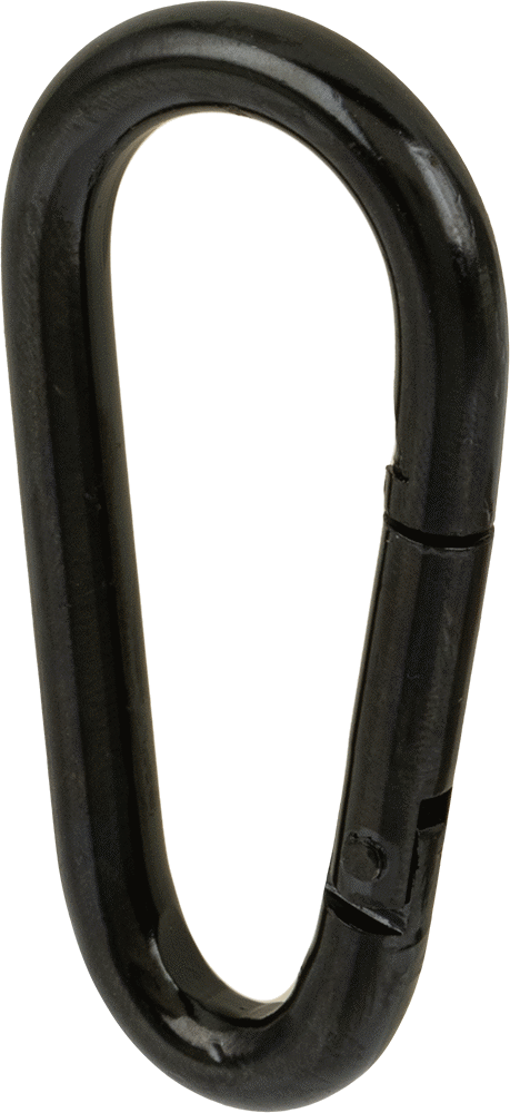Toz Boyalı Çelik Karabina - Kaldırma Amaçlı Değildir, 200 lbs. Kapasite, 1/4" Kalınlık, 3/8" Açıklık Genişliği