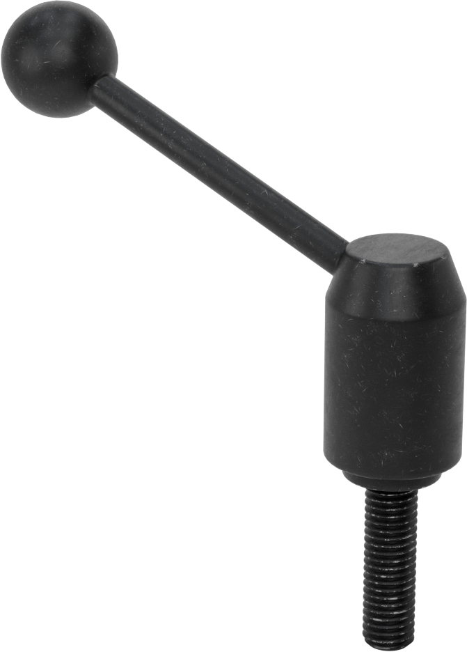 Çelik Ayarlanabilir Tutamak, 1/2"-13 Dişli 1-3/4" Uzunlukta Saplamalı, 4" Çıkıntı — Dişli Saplama, 1⁄2"-13, 3 7⁄8"