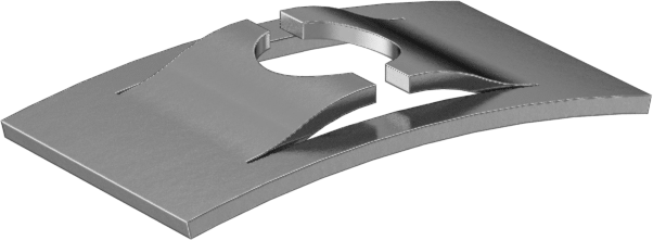 Dikdörtgen Basma Somunları, 18-8 Paslanmaz Çelik, 4-40 Diş Boyutu için — 18-8 Stainless Steel, Stainless Steel, Dikdörtgen, İtme
