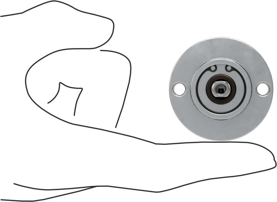 Dar Alanlar için Yuvarlak Gövdeli Hava Silindiri, 3/4" Delik Boyutu, 1-3/4" Dış Çap, 1/8" Strok Uzunluğu