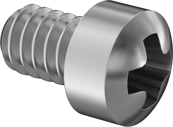 Dar Fillister Başlı Phillips Vidalar, Yüksek Profil, 2-56 Diş, 1/8" Uzunluk