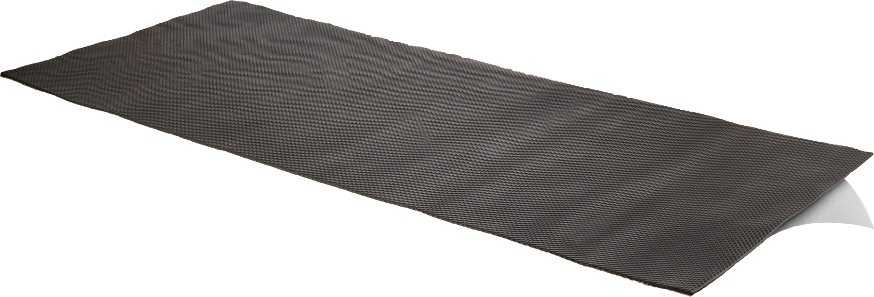 Isı Bariyer Levhası, Alüminyum Kaplamalı Fiberglas, 3/16" Kalınlık, 21 inç Genişlik, 48 inç Uzunluk, Siyah