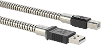 Ezilmeye Dayanıklı USB Kablosu, Paslanmaz Çelik Yalıtımlı USB-A x USB-B Fiş
