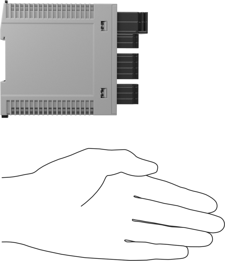 DIN Ray Montajlı Elektronik Devre Kesici, Ayarlanabilir Akım ve I/O Bağlantılı, 4 Devre Kontrolü