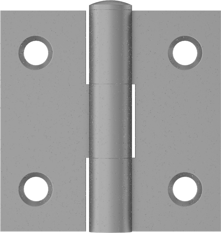 Delikli Gömme Montaj Menteşesi, Çıkarılabilir Pim, Çelik, 1" x 1/2" Yapraklar