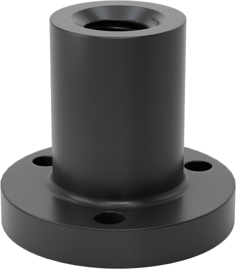 Ultra Hassas Kılavuz Vidayı için 3/8"-10 Dişli Boyutlu Flanşlı Somun — 3⁄8"-10, Somun, 1"