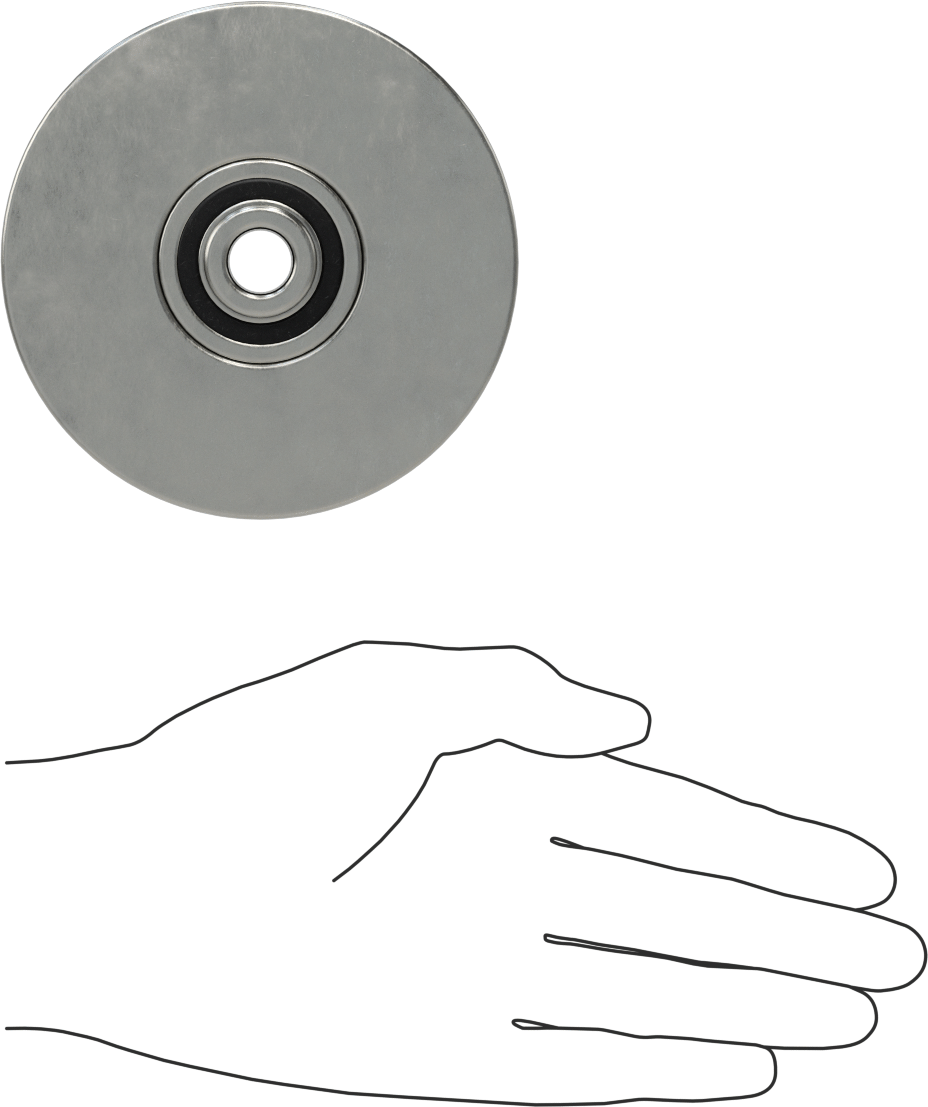 Paslanma ve Aşınmaya Dayanıklı Paslanmaz Çelik Tekerlek, 4" Çap x 1-3/8" Genişlik